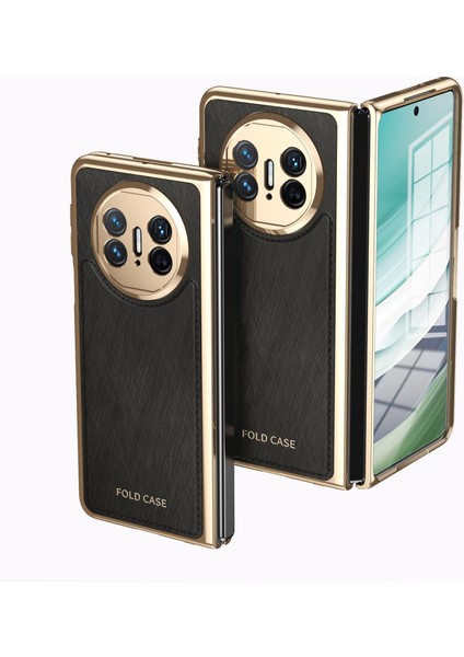 Huawei Mate X5 Için Kaplama Gümüş Brokar Kılıf (Yurt Dışından)