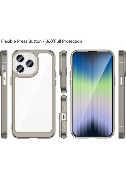 iPhone 14 Pro Için Akrilik + Tpu Telefon Kılıfı (Yurt Dışından) fiyatları