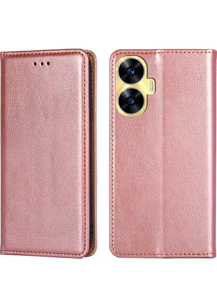 Realme C55 4g Için Parlak Yağ Pu Kılıf (Yurt Dışından)