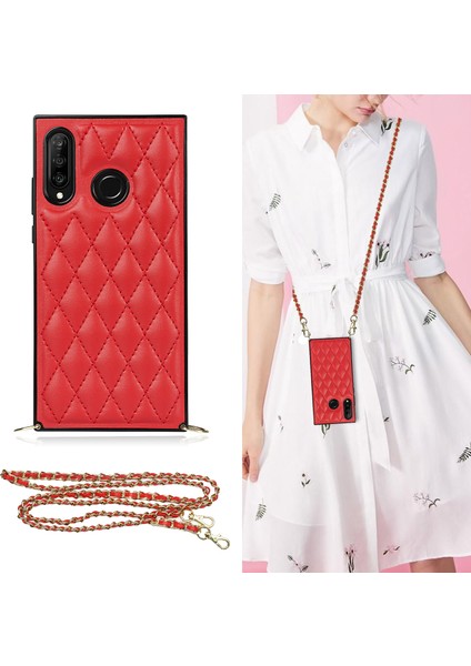 Huawei P30 Mikrofiber Deri + Tpu Kılıf Için (Yurt Dışından)