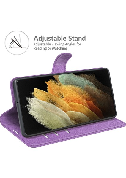 Samsung Galaxy S22 Ultra 5g Litchi Texture Flip Pu Kılıf Için (Yurt Dışından) fırsatları