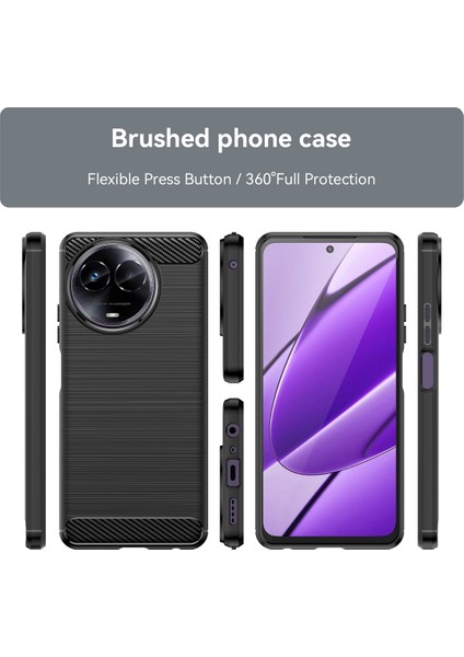 Realme 11 5g Için Fırçalanmış Dokulu Tpu Kılıf (Yurt Dışından) fiyatları