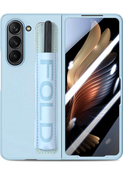 Samsung Galaxy Z Fold5 5g Için Bilek Tutma Deri Telefon Kılıfı (Yurt Dışından)