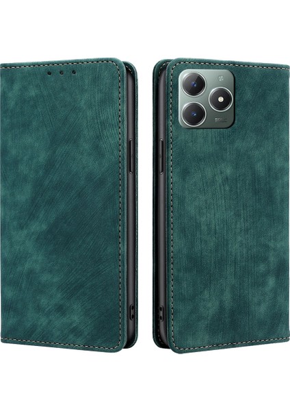 Realme C61 4g Için Rfıd Hırsızlığa Karşı Pu Kılıf (Yurt Dışından)