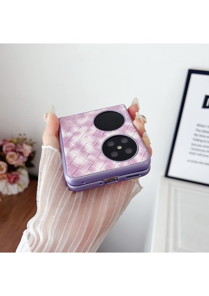 Huawei Pocket 2 Için Renkli Dokuma Desenli Kılıf (Yurt Dışından) modelleri