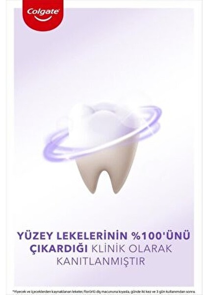 Optic White Purple Reveal Diş Macunu 75 ml Güvenli Günlük Beyazlatma Özelliğiyle