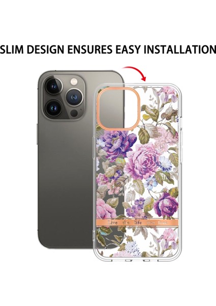iPhone 14 Pro Için Çiçekler ve Bitkiler Tpu Kılıf (Yurt Dışından) indirimleri