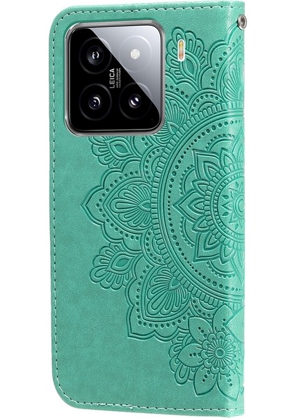Xiaomi 15 Için Yedi Yapraklı Çiçekler Pu Kılıf (Yurt Dışından) modelleri