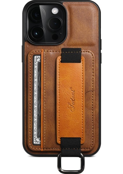 iPhone 14 Pro Için Bilek Kayışı Pu Telefon Kılıfı (Yurt Dışından) fiyatları