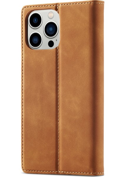 iPhone 14 Pro Max Için Lc.ımeeke Güçlü Manyetik Deri Kılıf (Yurt Dışından) modelleri