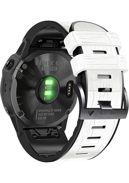 Garmin Fenix ​​7x/6x Pro/tactix 7 26MM Için Silikon Kordonlu Saat (Yurt Dışından) indirimleri