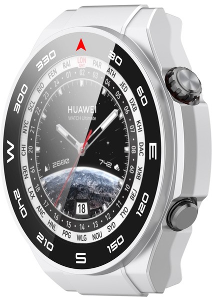 Huawei Watch Ultimate Için Pc+ Sertleştirilmiş Film Izleme Kılıfı (Yurt Dışından)