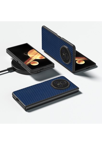 Honor Magic V3 Için Siyah Kenar Karbon Fiber Doku Pu Kılıf (Yurt Dışından) fırsatları