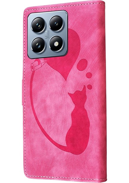 Xiaomi 14T Pro Için Kalem Kalp Kedi Pu Kılıf (Yurt Dışından) modelleri