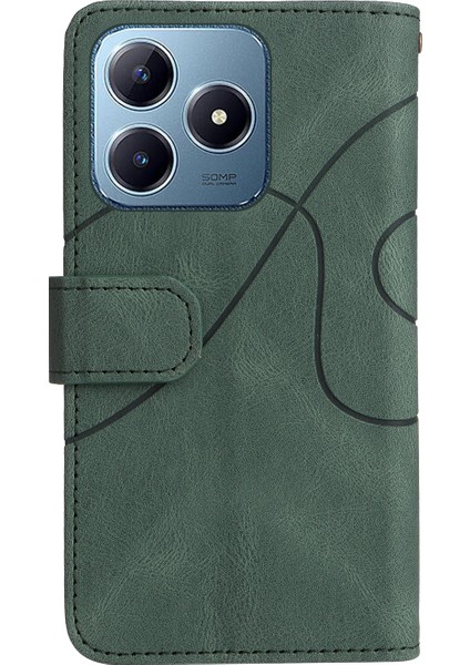 Realme C63 / C61 / Note 60 Için 9 Kartlı Fermuarlı Pu Telefon Kılıfı (Yurt Dışından) modelleri