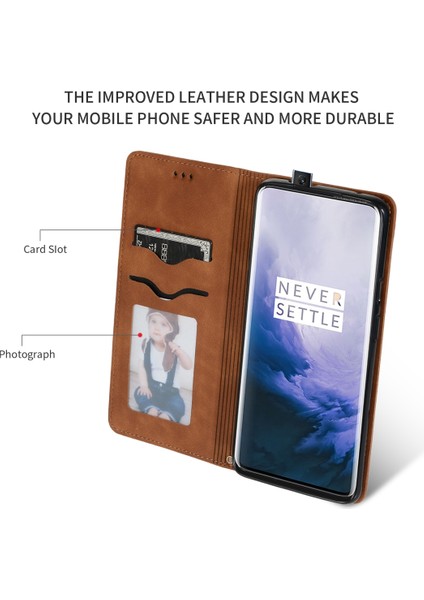 Oneplus 7 Pro Için Manyetik Deri Kılıf (Yurt Dışından) fırsatları