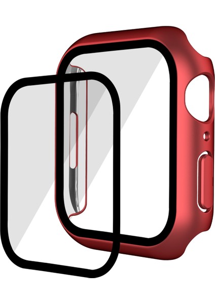 Apple Watch Serisi 9/8/7 41MM Için Pc + Temperli Gl Watch Kılıfı (Yurt Dışından)