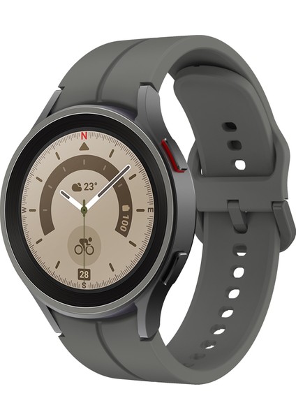 Samsung Galaxy Watch 5 40MM / 44MM Için Silikon Watch Band (Yurt Dışından)