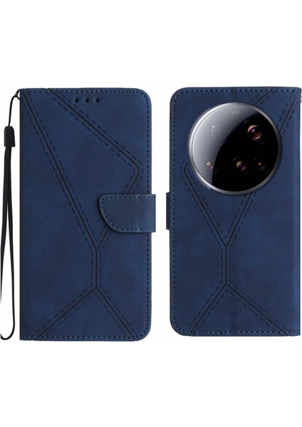 Xiaomi 15 Ultra Için Dikiş Pu Kılıf (Yurt Dışından)