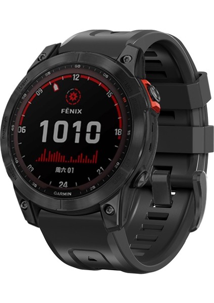 Garmin Fenix ​​7/6 Pro / 5 Plus 22MM Için Silikon Kordonlu Saat (Yurt Dışından) fırsatları