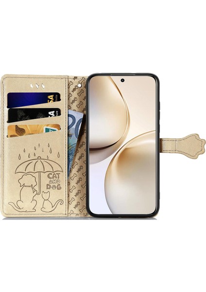 Realme 14 Pro+ Için Kedi ve Köpek Kabartmalı Kılıf (Yurt Dışından) fırsatları