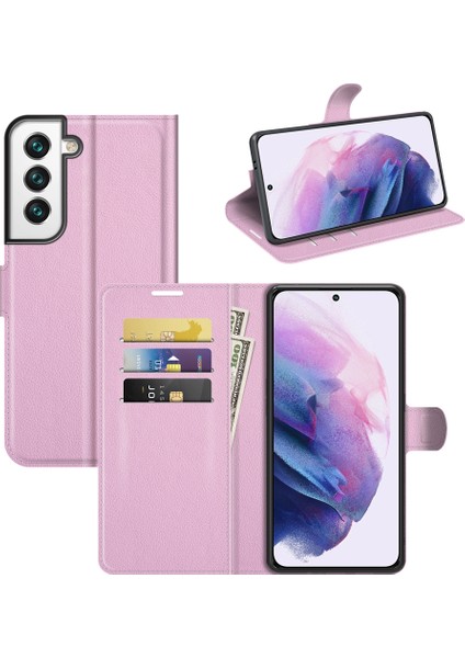 Samsung S22 Litchi Doku Çevirme Koruyucu Tpu Kılıf Galaxy S22 5g Için (Yurt Dışından)