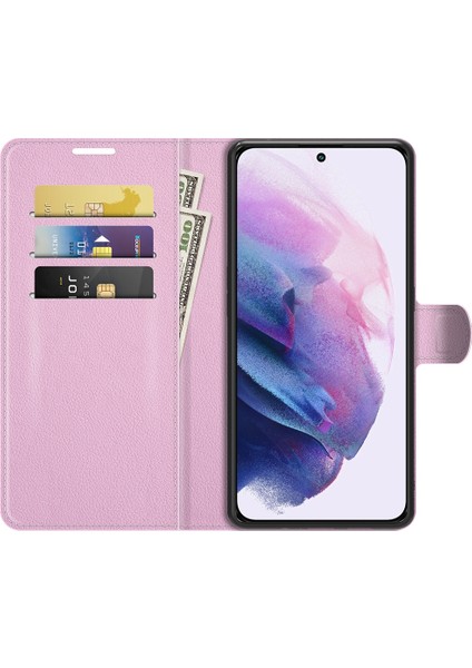 Samsung S22 Litchi Doku Çevirme Koruyucu Tpu Kılıf Galaxy S22 5g Için (Yurt Dışından) modelleri