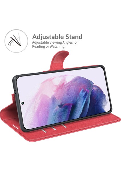 Samsung S22 Litchi Doku Çevirme Koruyucu Tpu Kılıf Galaxy S22 5g Için (Yurt Dışından) fırsatları