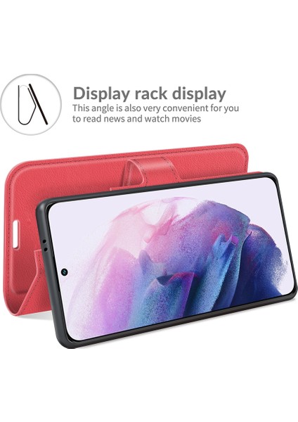 Samsung S22 Litchi Doku Çevirme Koruyucu Tpu Kılıf Galaxy S22 5g Için (Yurt Dışından) indirimleri