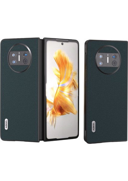 Huawei Mate X3 Için Hakiki Deri Dalga Telefon Kılıfı (Yurt Dışından)