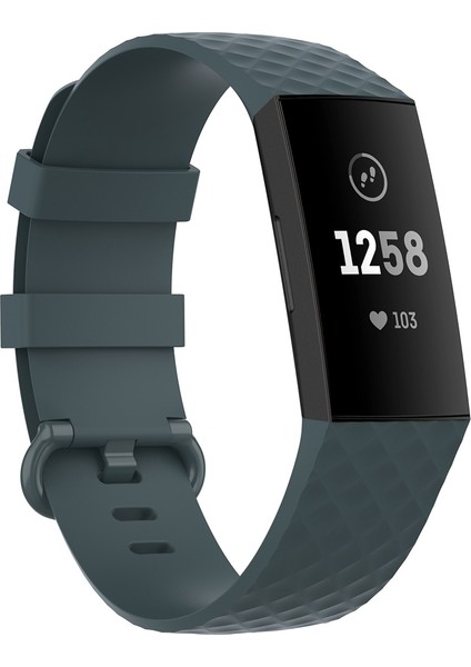 Fit Charge 4 / Charge 3 / Charge 3 Se Için Renkli Tokalı Tpu Bilek Kayışı Saat Bandı, Boyut: L(Beyaz) (Yurt Dışından)