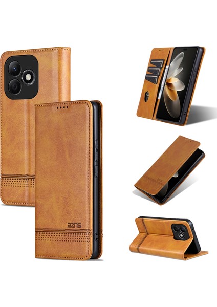 Honor X60I Için Manyetik Buzağı Dokusu Kılıfı (Yurt Dışından)