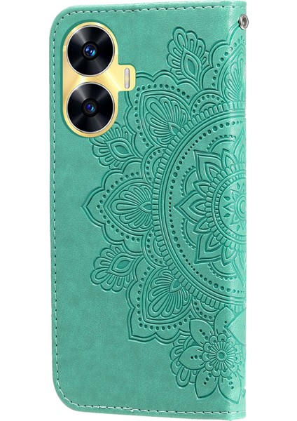 Realme C55 Için 7 Yapraklı Çiçek Deri Kılıf (Yurt Dışından) modelleri