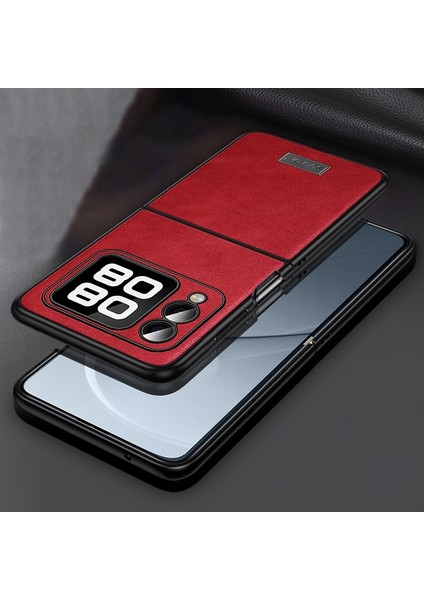 Huawei Nova Flip Için Sulada Tpu Hibrit Deri Telefon Kılıfı (Yurt Dışından)