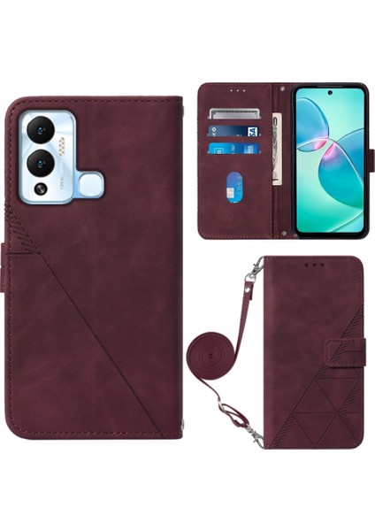 Infinix Hot 12 Play / 12 Play Nfc Için Crossbody Deri Kılıf (Yurt Dışından)