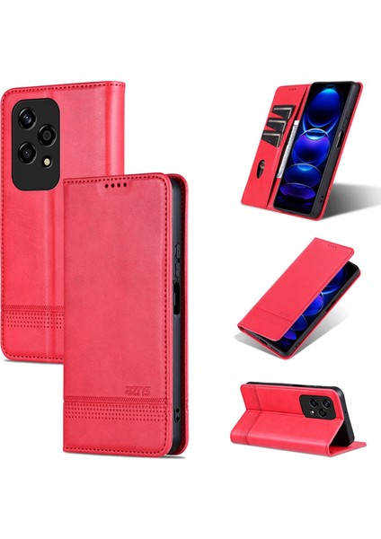 Honor 200 Lite Global Için Manyetik Buzağı Dokusu Kılıfı (Yurt Dışından)