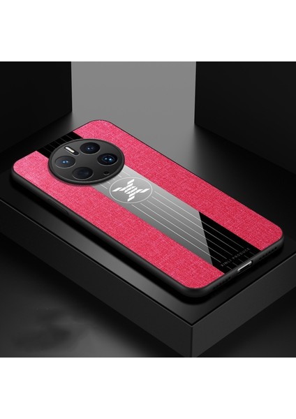 Huawei Mate 50 Pro Için Kumaş Doku Tpu Telefon Kılıfı (Yurt Dışından)
