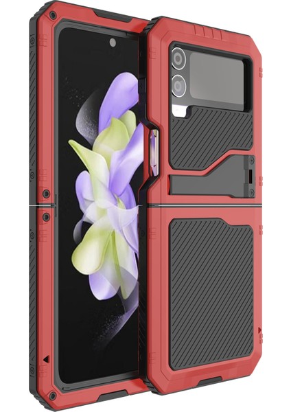 Samsung Galaxy Z Flip4 Için Metal Hayat Su Geçirmez Telefon Kılıfı (Yurt Dışından)