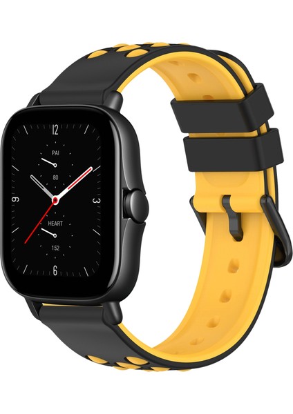 Amazfit Gts 2e Için Iki Renkli Silikon Saat Bandı (Yurt Dışından)
