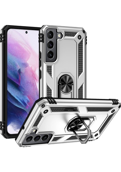Samaung Galaxy S22 5g Için Darbeye Dayanıklı Tpu + Pc Kılıfı (Yurt Dışından)