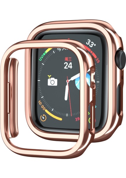Apple Watch Serisi 8/7 41MM Için Elektro Kaplama Pc Izle Kılıfı (Yurt Dışından)