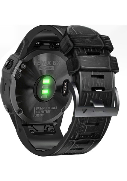 Garmin Fenix ​​7x/6x Pro/tactix 7 26MM Için Silikon Kordonlu Saat (Yurt Dışından) indirimleri