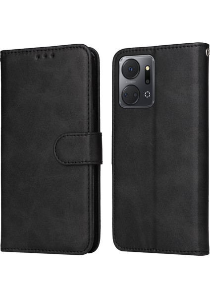 Honor X7A Için Buzağı Dokulu Pu Kılıf (Yurt Dışından)