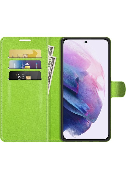 Samsung S22 Litchi Doku Çevirme Koruyucu Tpu Kılıf Galaxy S22 5g Için (Yurt Dışından) modelleri