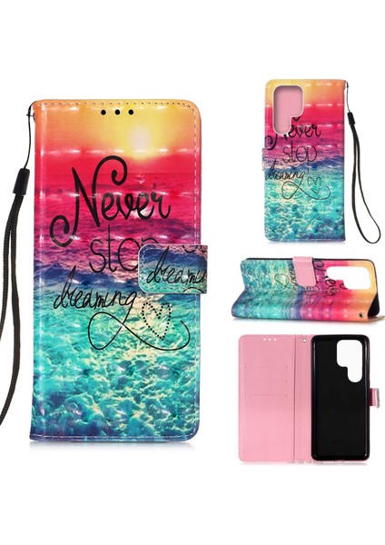 Samsung Galaxy S23 Ultra 5g Için 3D Pu Kılıf (Yurt Dışından)