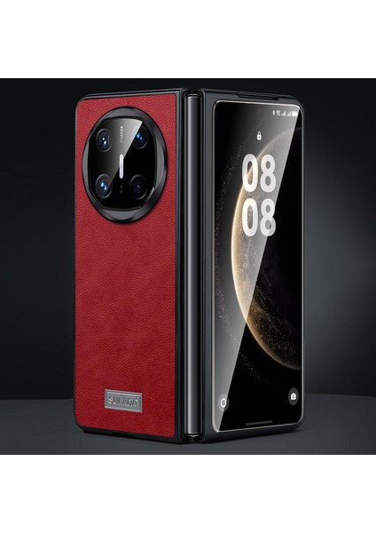 Huawei Mate X6 Için Sulada Tpu Hibrit Deri Kılıf (Yurt Dışından)