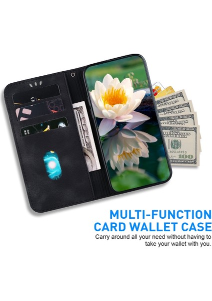 Realme C61 / C63 / Note 60 Için Lotus Kabartmalı Pu Kılıf (Yurt Dışından) fırsatları