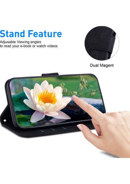 Realme C61 / C63 / Note 60 Için Lotus Kabartmalı Pu Kılıf (Yurt Dışından) indirimleri