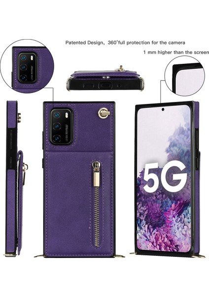 Huawei P40 Pro Için Çapraz Vücut Fermuarlı Tpu+Pu Arka Kılıf (Yurt Dışından) fiyatları