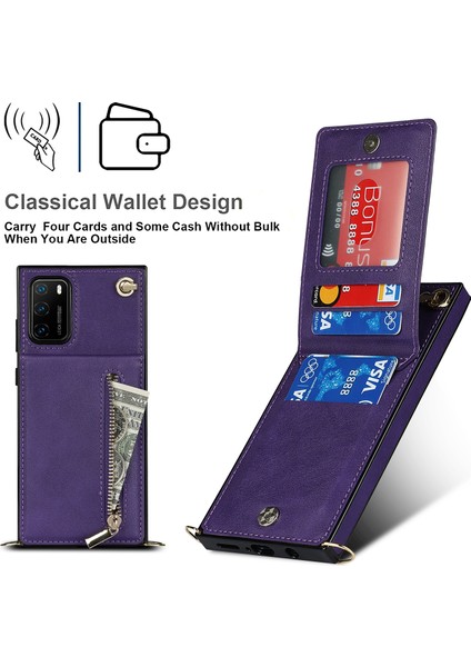 Huawei P40 Pro Için Çapraz Vücut Fermuarlı Tpu+Pu Arka Kılıf (Yurt Dışından) indirimleri